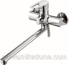 Змішувач для ванни ZEGOR (TROYA) довгий гусак євро EDN7-A183