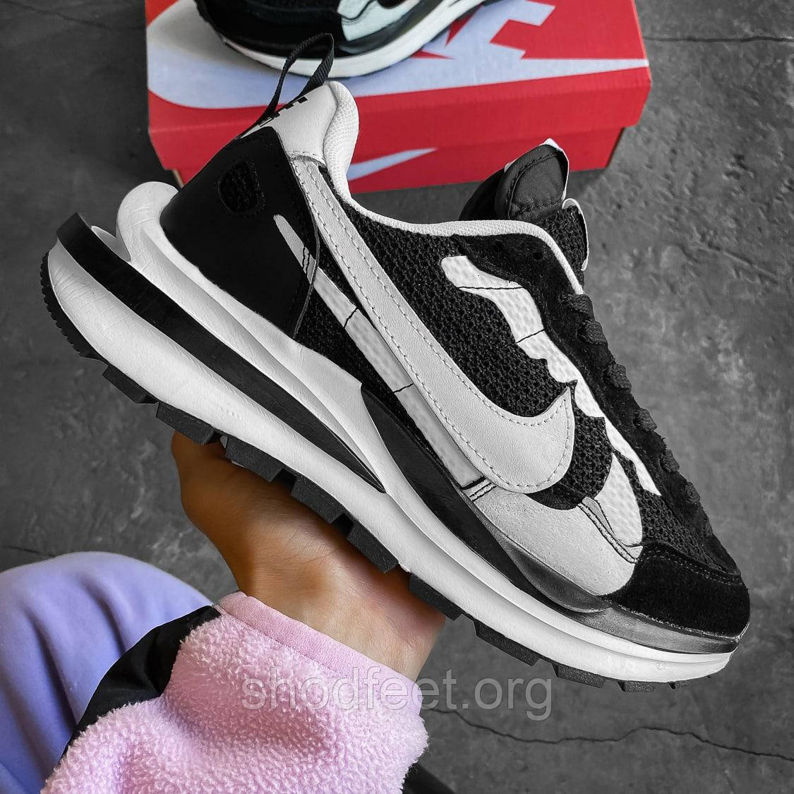 Чоловічі кросівки Nike x Sacai VaporWaffle Black White