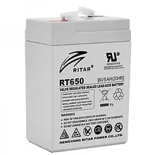 Акумулятор для ДБЖ Ritar 6V 5AH (RT650/08209) AGM