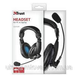 Навушники Trust Quasar Black 21661 гарнітура дротової, фото 1