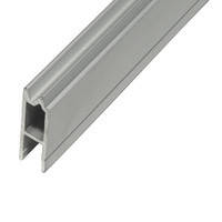 Профіль NC2HE алюмінієвий з пазом 7мм гібрид, для N-Case Case 2 System. Сумісний з пластиковим куточком