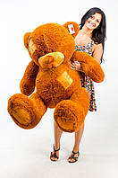 Плюшевый коричневый медведь 150 см любимой девушке, Подарок игрушки мягкие, Красивые детские мишки