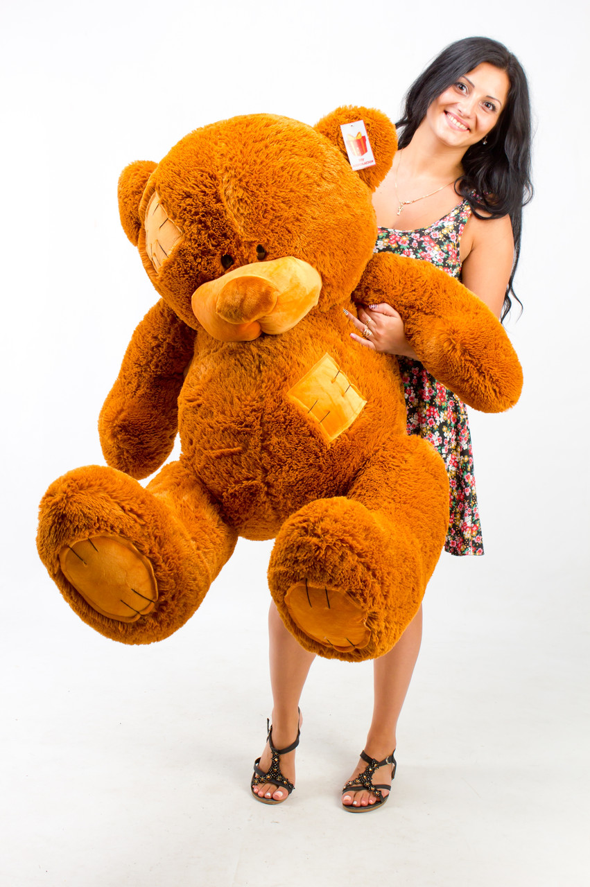 Плюшевий коричневий ведмідь 150 см коханій дівчині, Подарунок іграшки м'які, гарні дитячі ведмедики