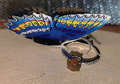 Серебряное колечко с опалом размер 17