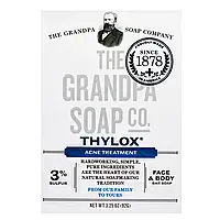 The Grandpa Soap Co., Thylox, брускове мило для обличчя й тіла, боротьба з акне, 92 г (3,25 унції)