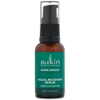 Sukin, Super Greens, Facial Recovery Serum, 1.01 fl oz (30 ml)