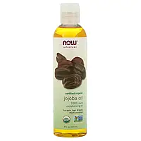 NOW Foods, Solutions, Certified Organic, Jojoba Oil, 8 fl oz (237 ml)