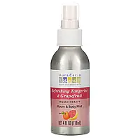 Aura Cacia, Aromatherapy Room & Body Mist, Refreshing Tangerine & Grapefruit, 4 fl oz (118 ml)