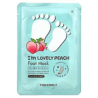 Tony Moly, I'm Lovely Peach, Foot Mask, 2 Sheet, 0.56 oz (16 g)