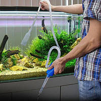 Очищувач ґрунту сифон для чищення акваріума SC-210 143 см, всмоктувальний ґрунтоочисник