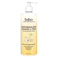 Babo Botanicals, Moisturizing Baby Shampoo & Wash, Oatmilk Calendula, 16 fl oz (473 ml)