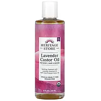 Heritage Store, Lavender Castor Oil, 8 fl oz (237 ml)