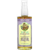 Badger Company, Pregnant Belly Oil, Rose & Vanilla, 4 fl oz (118 ml)