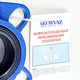 Засувка Батерфляй поворотна AYVAZ тип KV7 Ду50 Ру16 диск чавун, фото 7