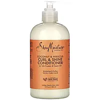 SheaMoisture, Curl & Shine Conditioner, Coconut & Hibiscus, 13 fl oz (384 ml)