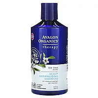 Avalon Organics, шампунь для збалансування шкіри голови, засіб для догляду, чайне дерево та м ята, 4 ...