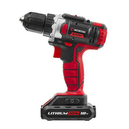 Дриль-шурупокрут акумуляторний Li-Ion 18 В INTERTOOL WT-0313, фото 2