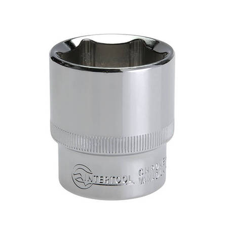 Головка шестигранна 1/2", 30 мм x 44 мм Cr-V INTERTOOL ET-0030, фото 3