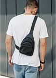 Сумка через плече, слінг Brooklyn 0SH чорний, фото 5
