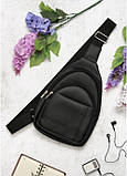 Сумка через плече, слінг Brooklyn 0SH чорний, фото 9