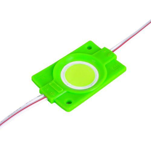 Світлодіодний додаток BRT COB 2.4W круглий GREEN, 12В, IP65 зелений µ, фото 1