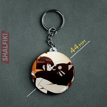 "Сьоко Комі (У Комі сан проблеми зі спілкуванням / Komi can’t communicate)" брелок круглий Ø44 мм