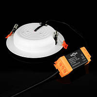 Світильник світлодіодний Biom DF-12W 12Вт білий круглий 5000K µ, фото 3