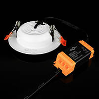 Світильник світлодіодний Biom DF-9W 9Вт білий круглий 5000K µ, фото 3