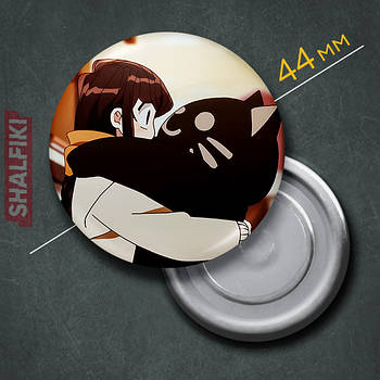 "Сьоко Комі (У Комі сан проблеми зі спілкуванням / Komi can’t communicate)" магніт круглий Ø44 мм