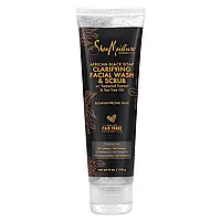 SheaMoisture, Clarifying Facial Wash & Scrub, African Black Soap, 4 oz (113 g)