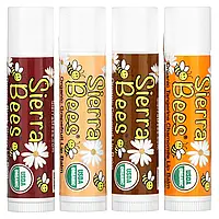 Sierra Bees, набір органічних бальзамів для губ, 4 штуки по 4,25 г (0,15 унції)