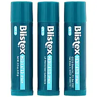 Blistex, загоювальний бальзам для губ, захисний засіб від сонця, SPF 15, класичний, набір із 3 бальз ...