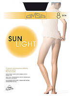 Женские ультра тонкие колготки 8 ден OMSA SUN LIGHT 8