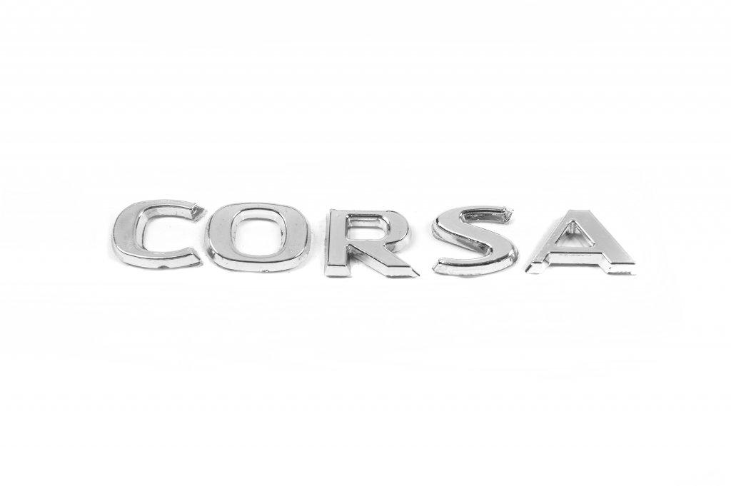 Напис Corsa 12.5см на 1.6см для Opel Corsa C 2000-2024 рр
