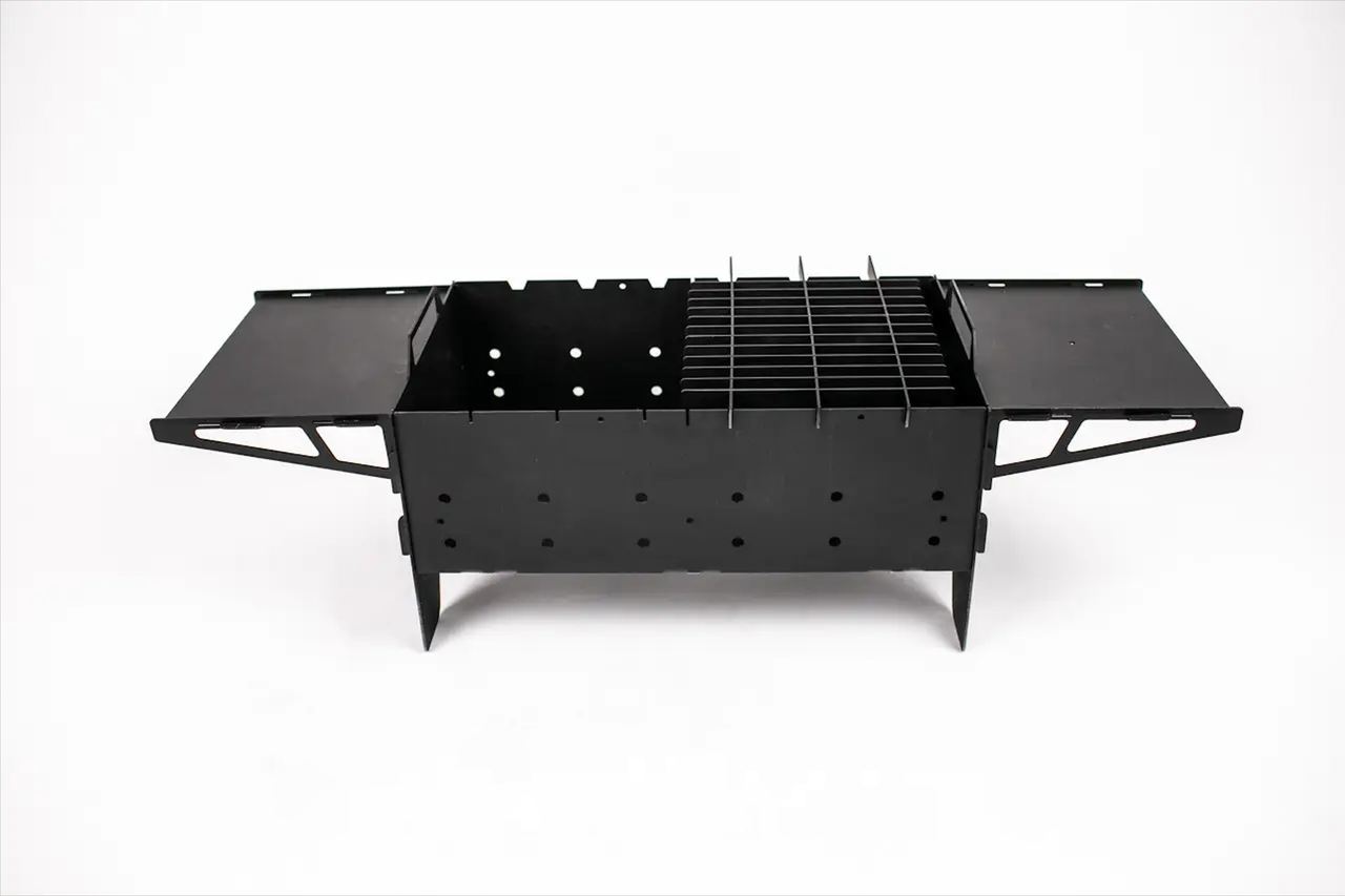 Мангал універсальний 3 в 1 Столики+Мангал+Гриль. Сталь 2мм. На 6 шампурів. - фото 1 - id-p1655039355