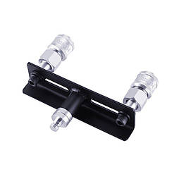 Подвійний конектор для секс-машин Hismith Quick Connector Adapter with Double Head, система KlicLok 777Store.com.ua