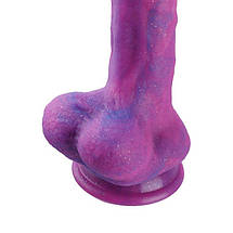 Hismith 8.2" Purple Silicone Dildo with Vibe, фото 6