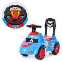 Каталка-толокар Bambi Q 02-2-4 Блакитний з червоним