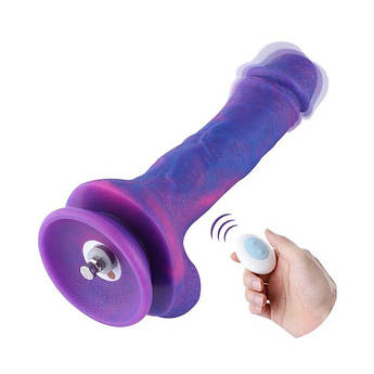 Фалоїмітатор 8.2" з вібрацією для секс-машин Hismith Purple Silicone Dildo with Vibe gigante.com.ua