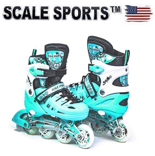 Дитячі ролики Scale Sports LF 905 М'ятний (розмір 38-41)