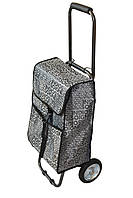 Хозяйственная сумка - тележка с железными колесами и цельнометаллическом каркасе