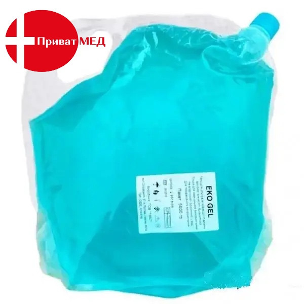 Гель для УЗД високої в'язкості блакитний EKO GEL UBVS5000 maxp (Україна)
