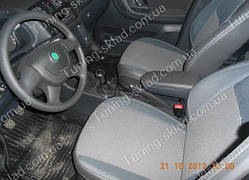 Чохли на сидіння Шкода Румстер (чохли з екошкіри Skoda Roomster стиль Premium)