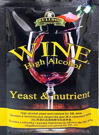 Винні дріжджі Bulldog Wine High Alcohol Yeast, 28 г