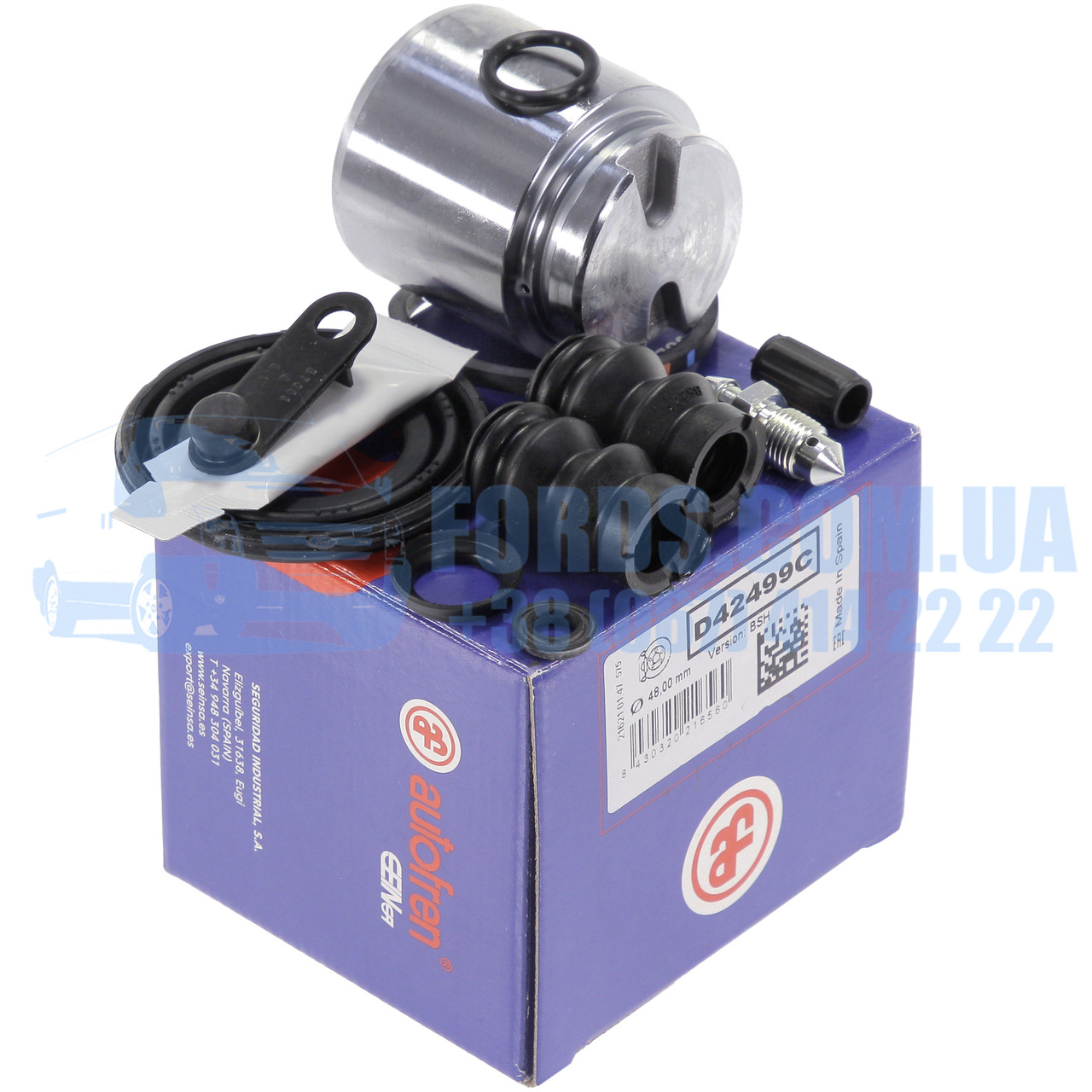 Ремкомплект суппорту заднього FORD TRANSIT 2006- (Пульники+Поршень) AUTOFREN