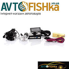 Парктронік 4 датчика 22 мм Steelmate 410V4 LCD дисплей з індикацією/звук. сигнал/голос/черний