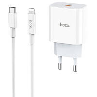 СЗУ Hoco C76A (1USB/PD) + Type-C to lightning