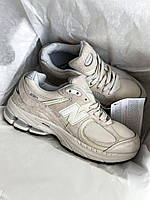 Світлі кросівки жіночі Нью Беленс 2002R. Модні жіночі кроси New Balance 2002R., фото 4