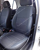 Чохли на сидіння Шкода Фабія МК 2 (чохли з екошкіри Skoda Fabia Mk2 стиль Premium), фото 3