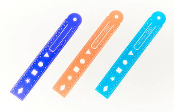 Лінійка- Неломайка 20см "FLEX" прозора кольорова, в пакованні 48шт